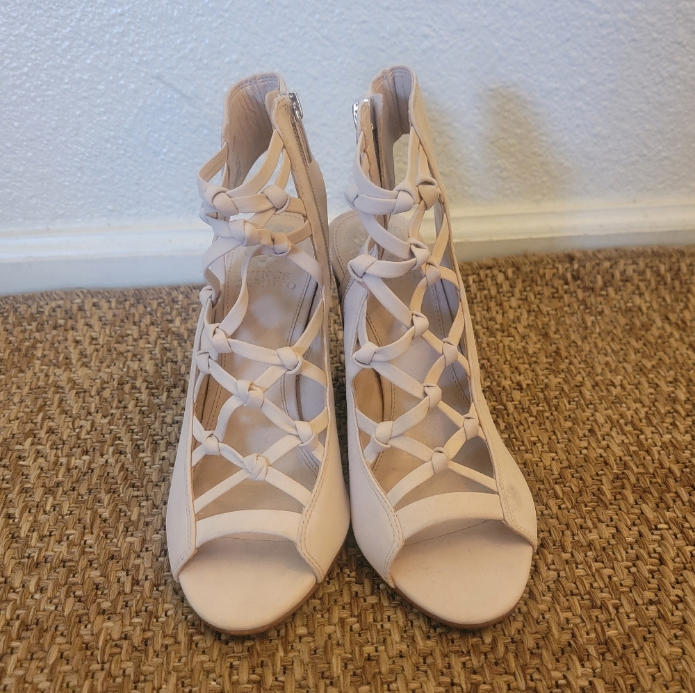 Vince Camuto Blush Strappy Heels